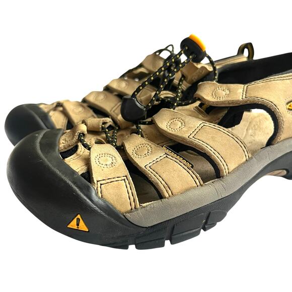 Keen Shoes - KEEN Newport H2 Leather Sandals Women’s 6 Tan Closed Toe Hiking